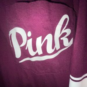 Small Victoria’s Secret Pink Long Sleeve Hoodie T Shirt